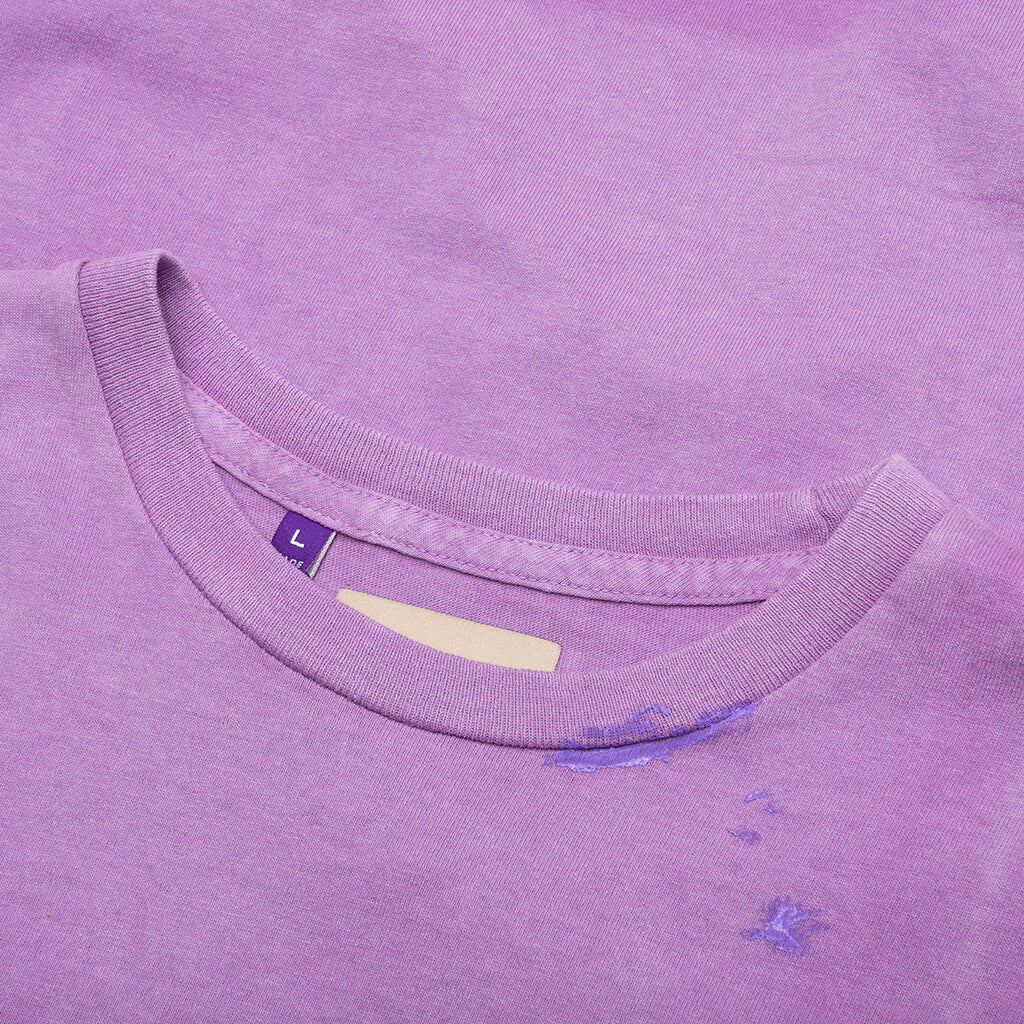 Vintage Logo Painted Tee - Purple - Image 3
