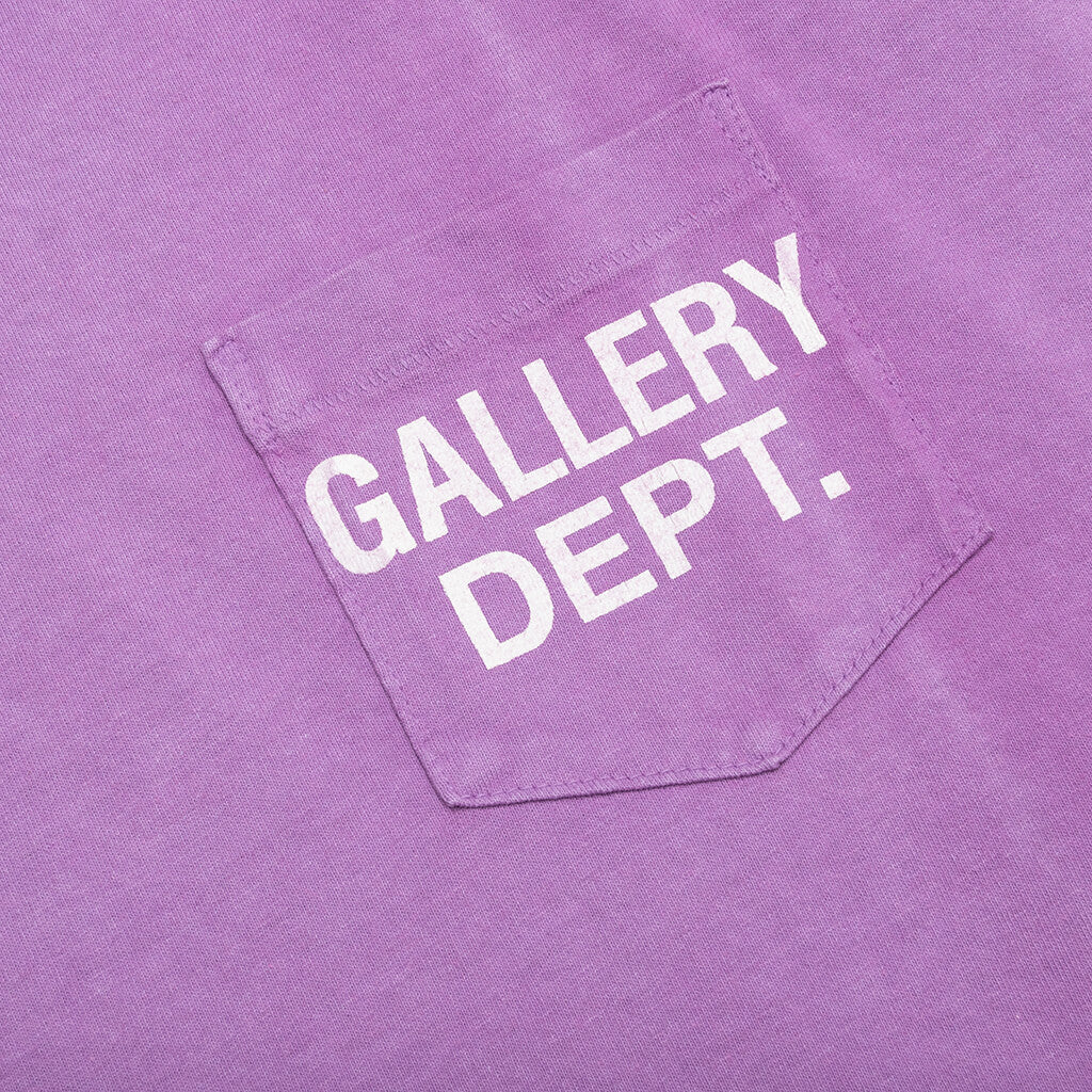 Vintage Logo Painted Tee - Purple - Image 4