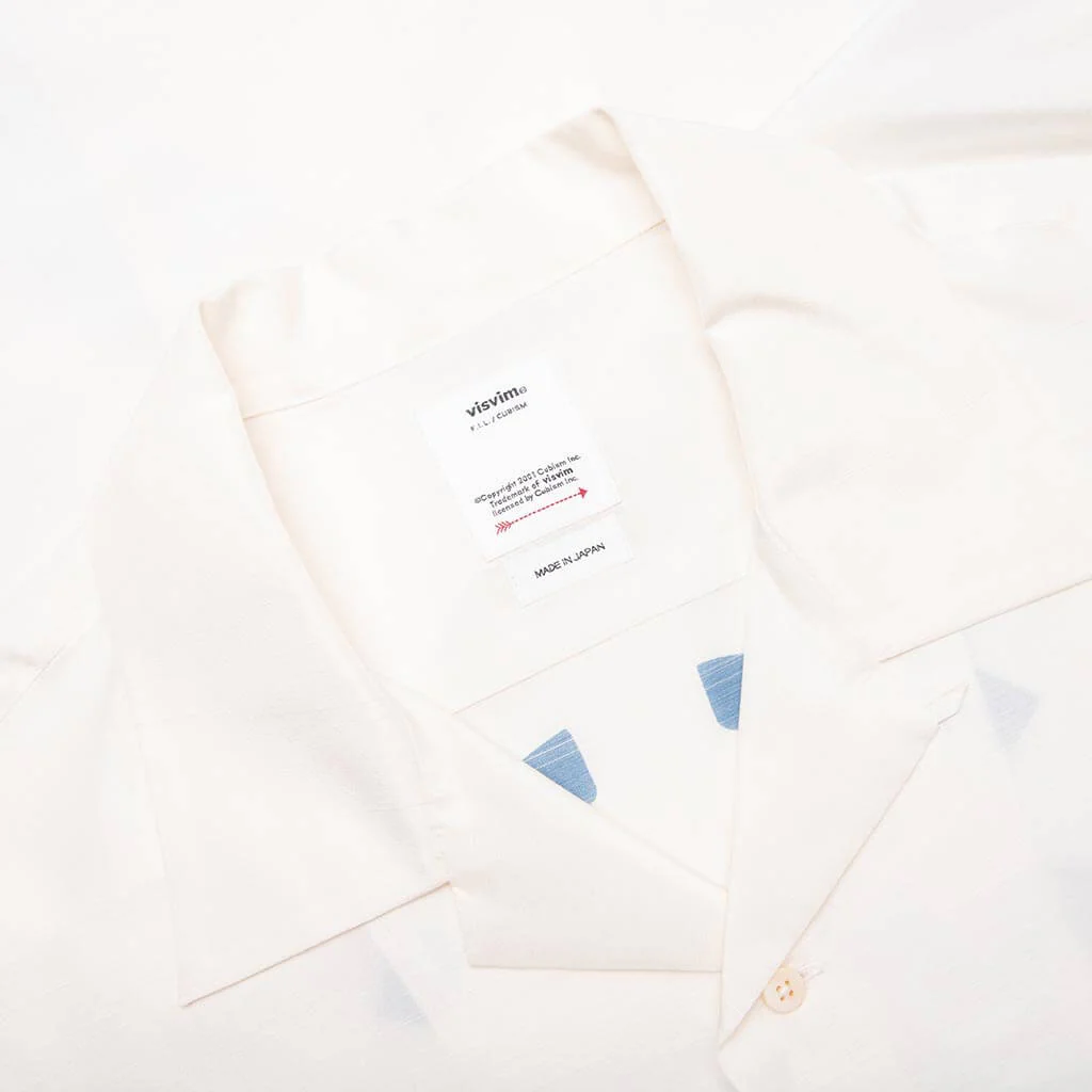 Crosby S/S Silk Shirt - White - Image 3