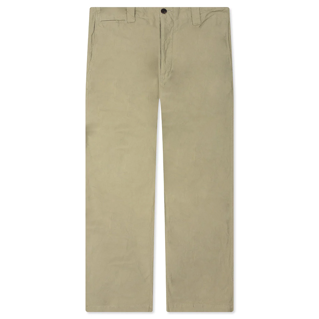 Wide Chino Pants - Light Green