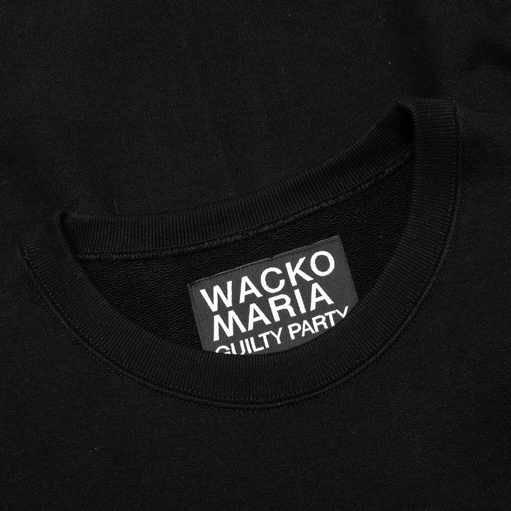 Heavy Weight Crewneck Sweat Shirt Type-2- Black - Image 3