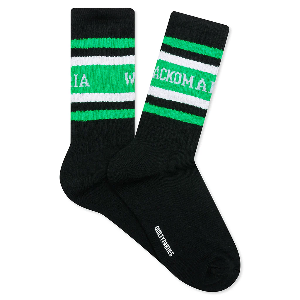 Skater Socks Type 1 - Black/Green