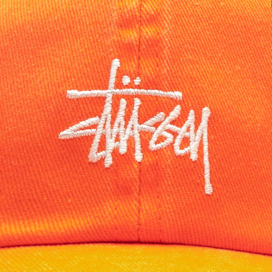 Washed Basic Low Pro Cap - Flo Orange - Image 2