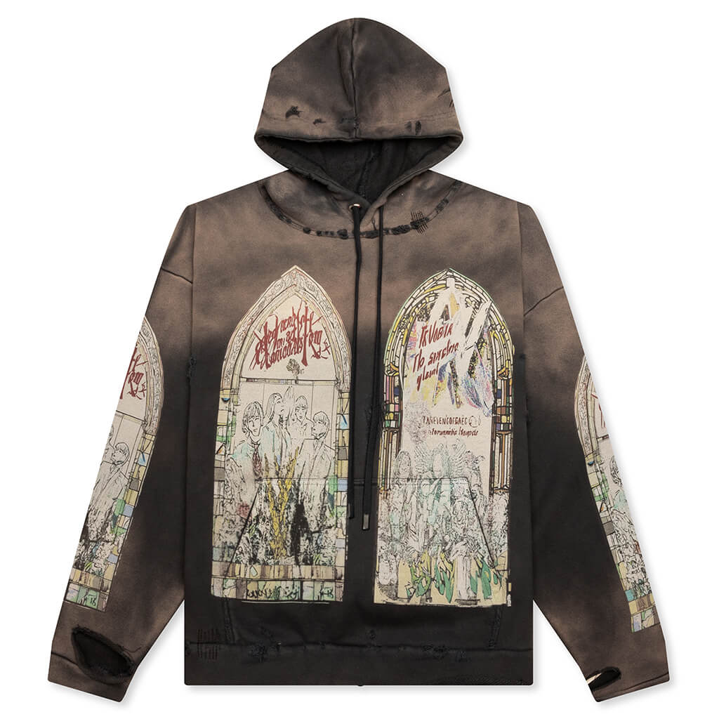 Motley Hooded Pullover - Violet
