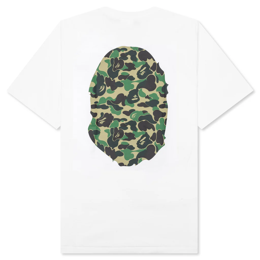 ABC Camo Big Ape Head Tee - White/Green - Image 2