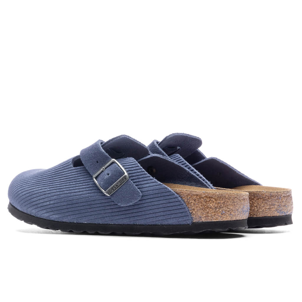 Wide Boston Suede Embossed - Indigo Blue - Image 3