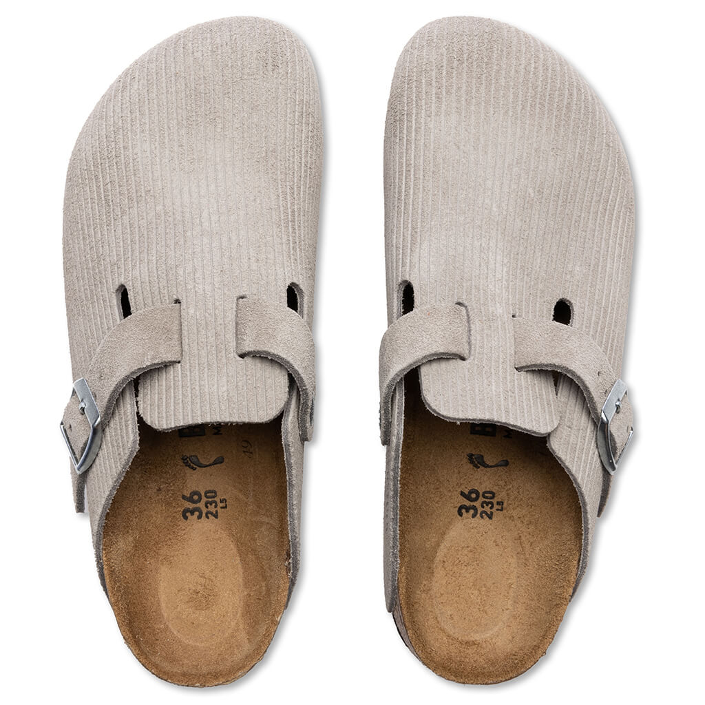 Wide Boston Suede Embossed - Corduroy Stone Coin - Image 4