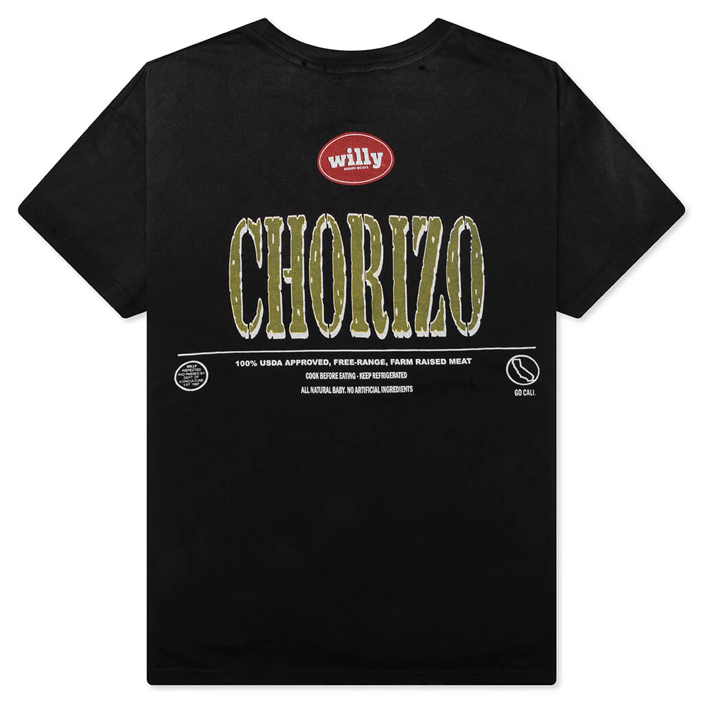 Chorizo Destroyed Easy Tee - Washed Black - Image 2