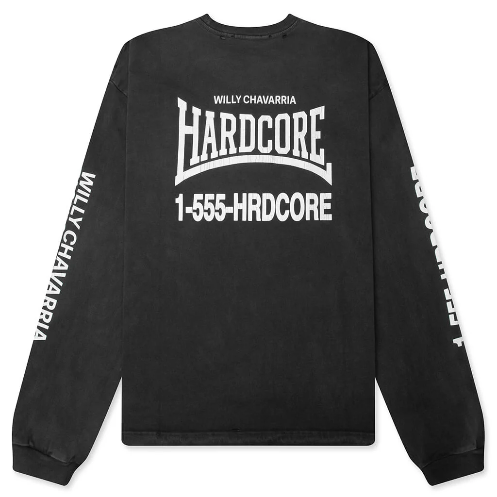 Hardcore L/S Tee - Black Beauty - Image 2