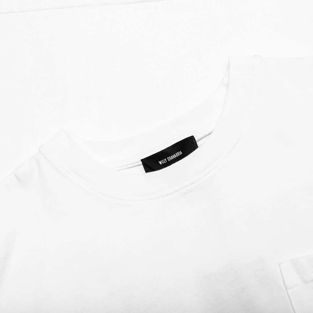 Laundromat S/S Buffalo Pocket Tee - White - Image 3