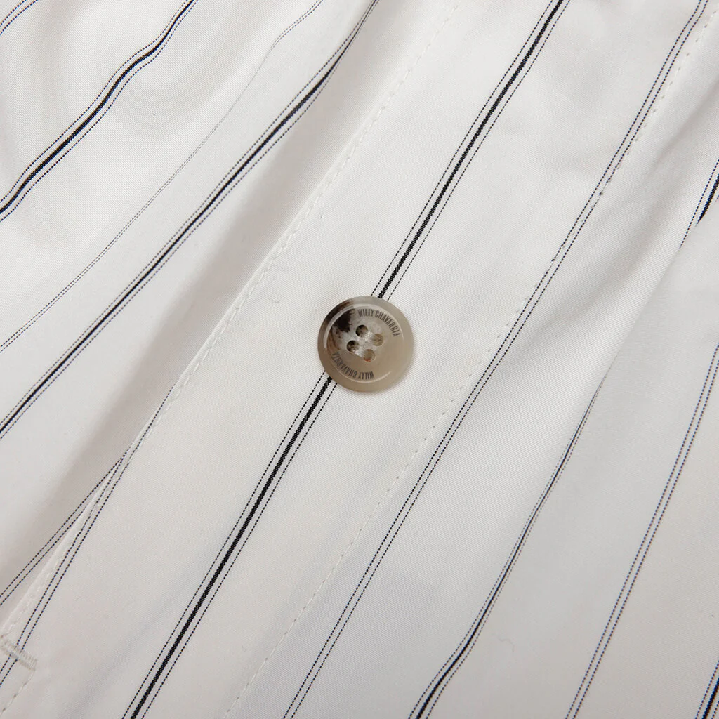 Willy Woven Boxer - White/Black Stripe - Image 3