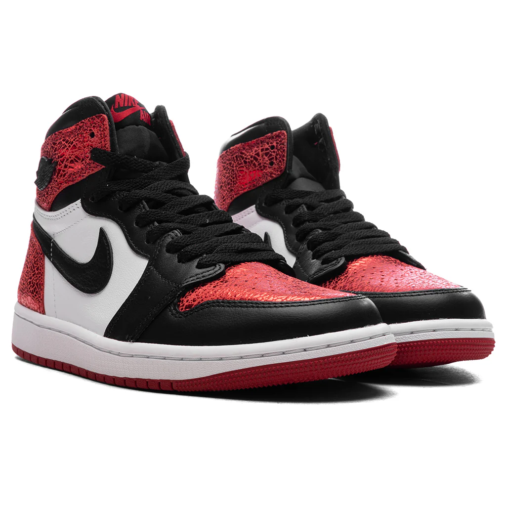 Women's Air Jordan 1 Retro High OG 'Ruby' - Varsity Red/Black/White - Image 2
