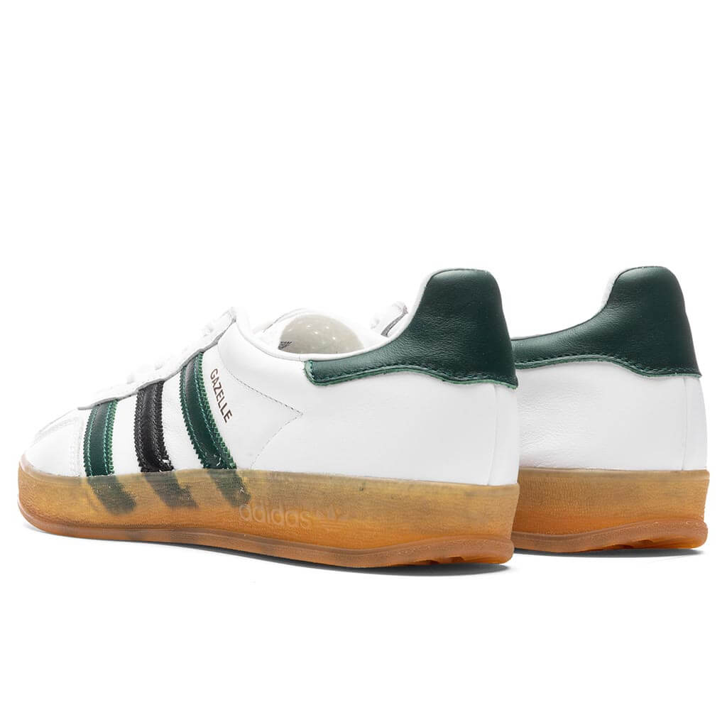 Women's Gazelle Indoor - White/Collegiate Green/Core Black - Image 3