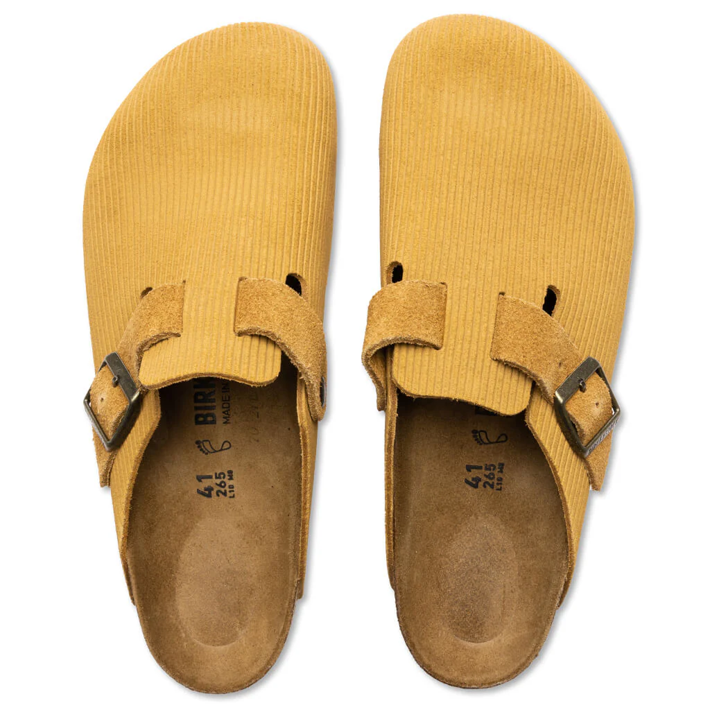 Women's Narrow Boston Suede Embossed - Cork Brown - Image 4