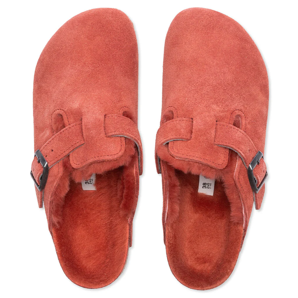 Women's Narrow Boston Suede - Sienna Red - Image 4