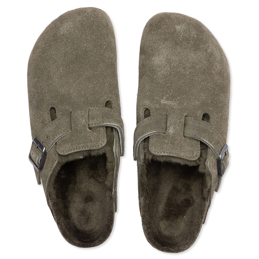 Women's Narrow Boston Suede - Thyme - Image 4