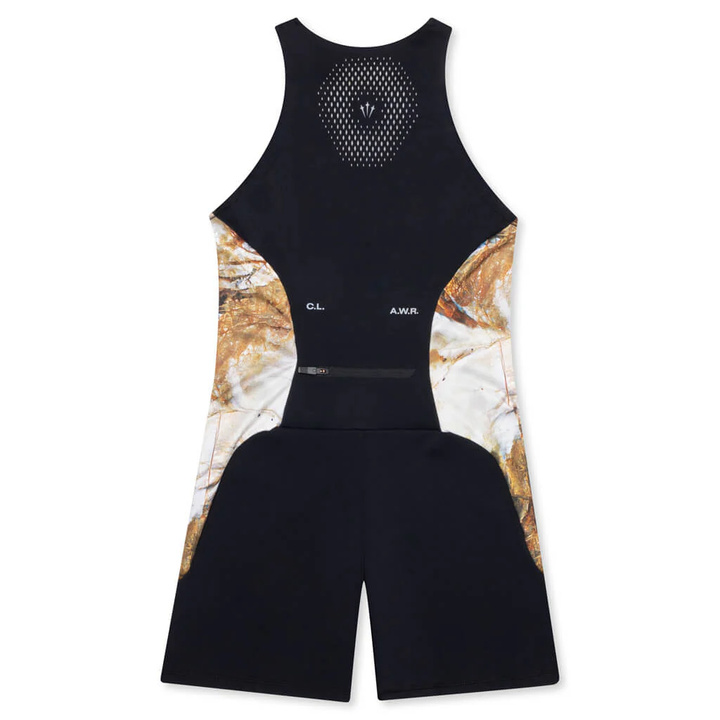Women's NRG Nocta Run Unitard - Black/Baroque Brown - Image 2