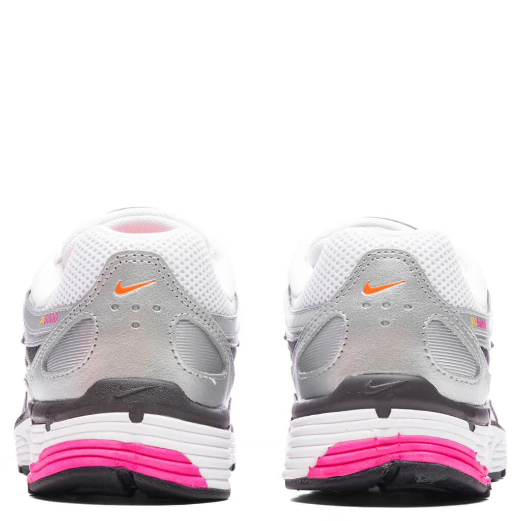 Women's P-6000 - White/Laser Fuchsia/Metallic Platinum - Image 4