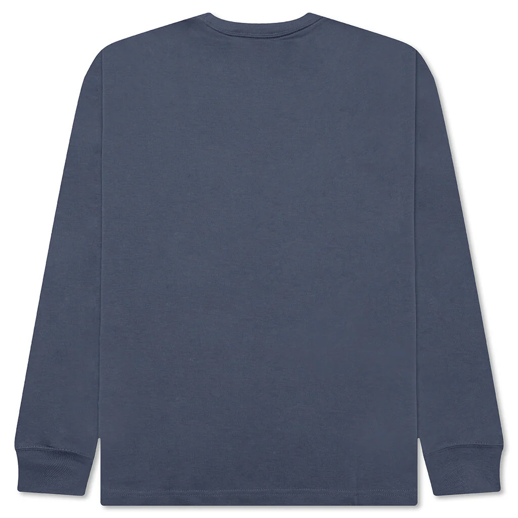 Wordmark Long-Sleeve T-Shirt - Diffused Blue - Image 2