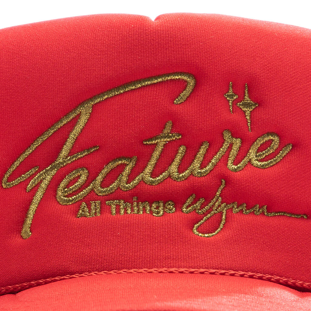 Feature x Wynn Shine Trucker - Red - Image 2