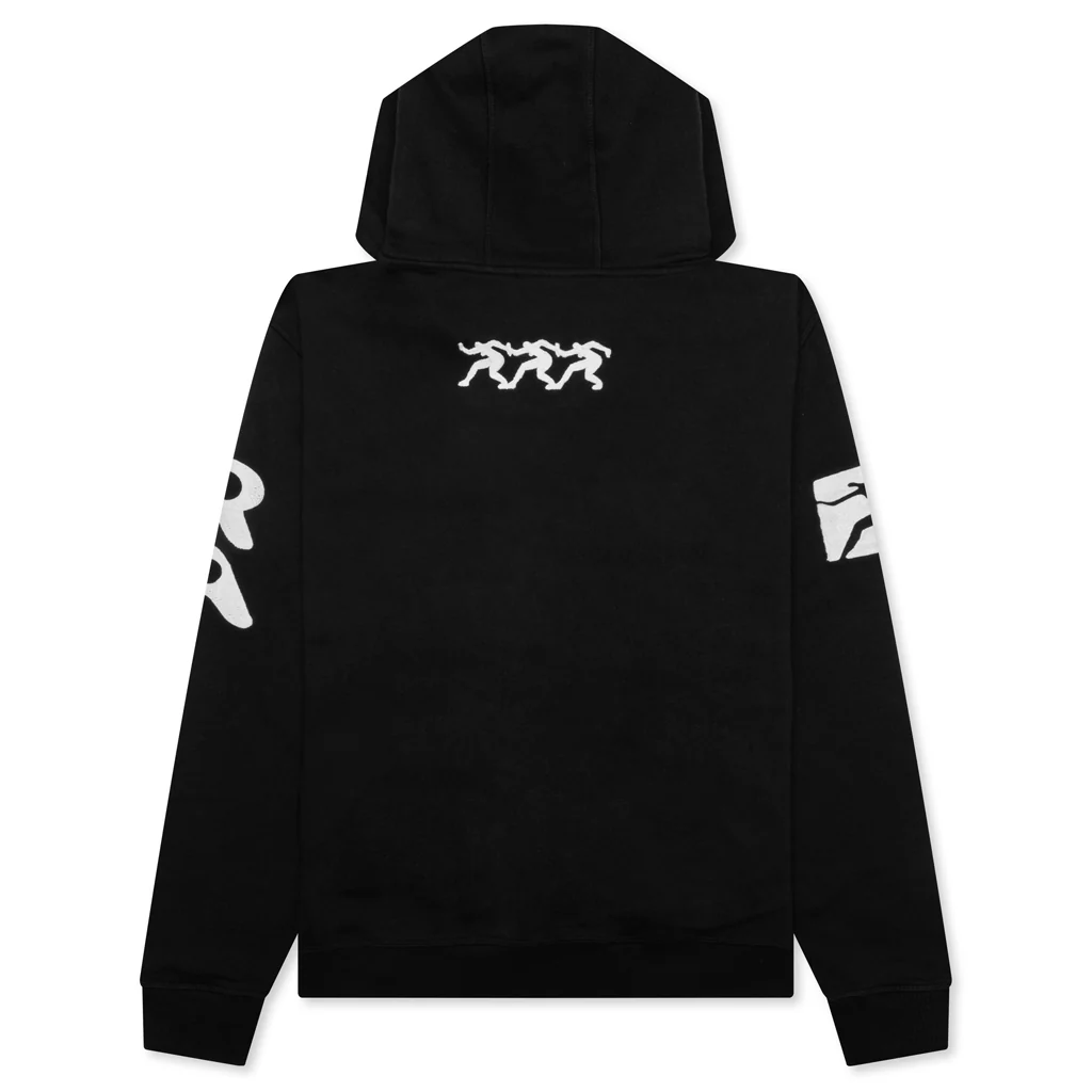 Zipped Pigeon Zip Hooded Sweatshirt - Black - Image 2